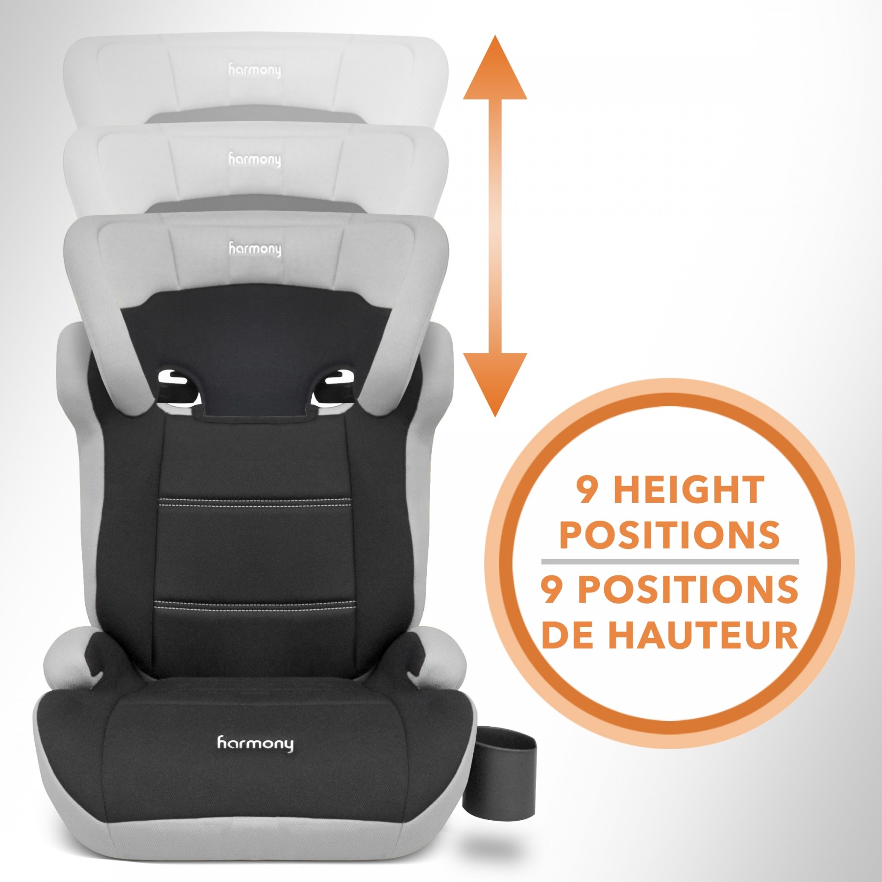 Dreamtime MAX Booster Car Seat - Grey and Black