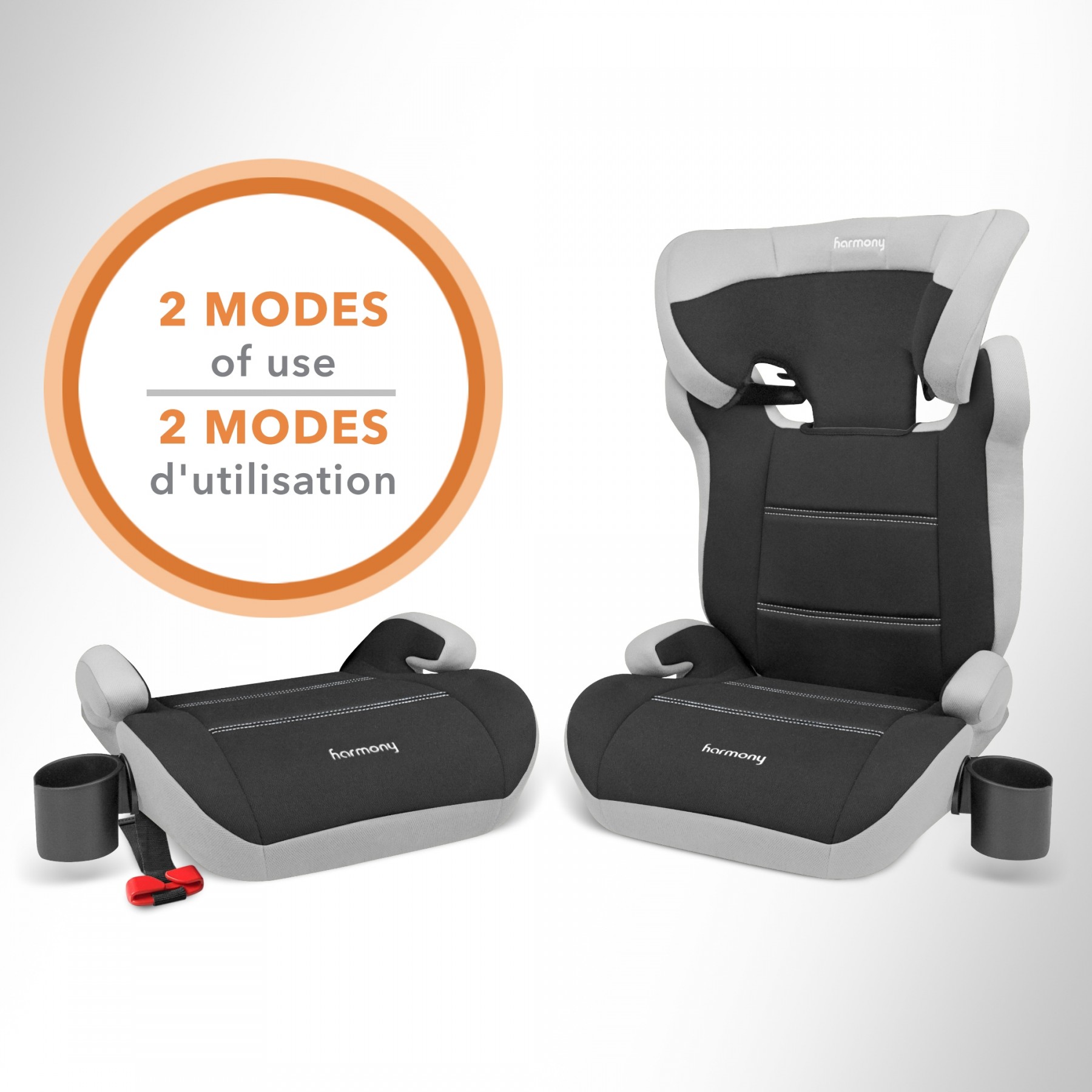 Dreamtime MAX Booster Car Seat - Grey and Black