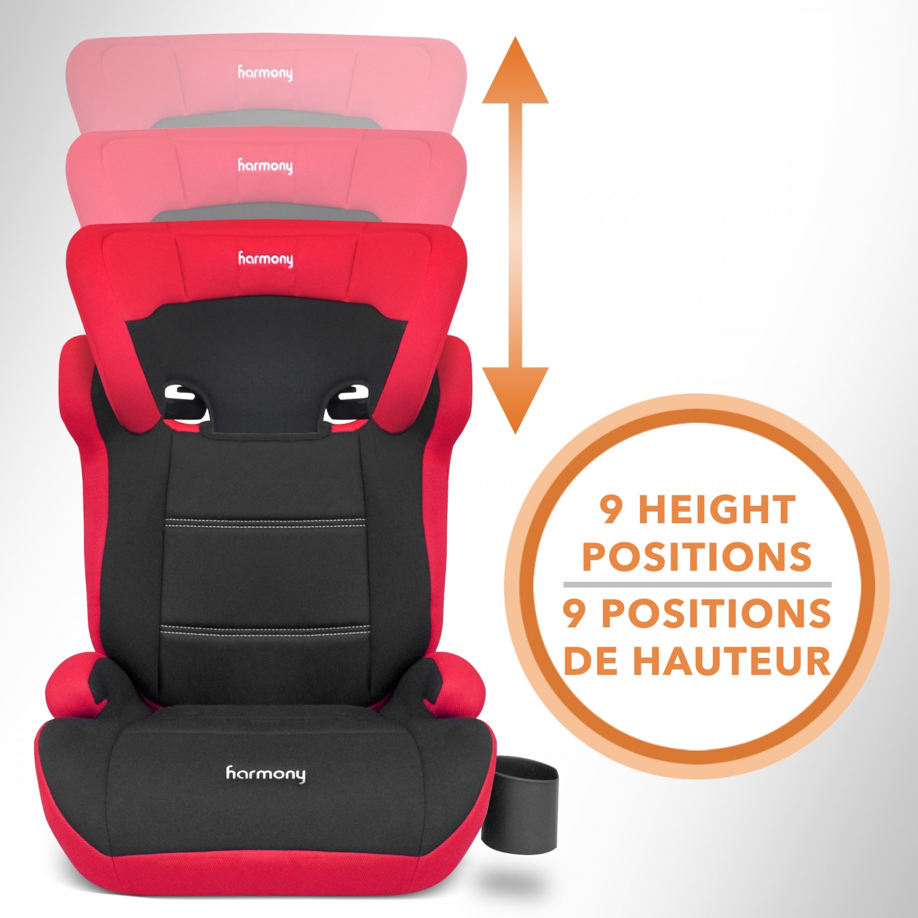 Dreamtime MAX Booster Car Seat - Red and Black