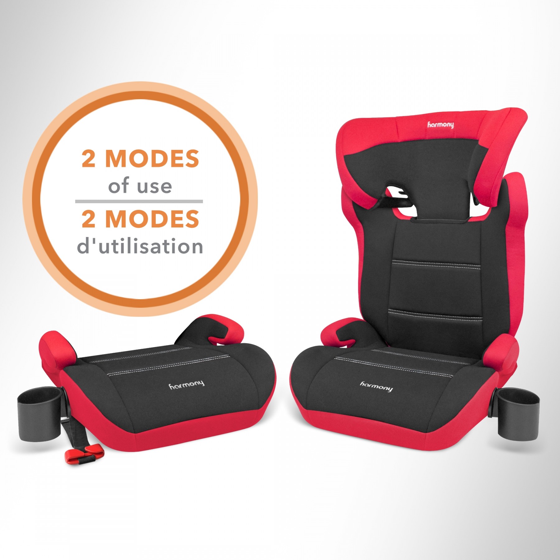 Dreamtime MAX Booster Car Seat - Red and Black