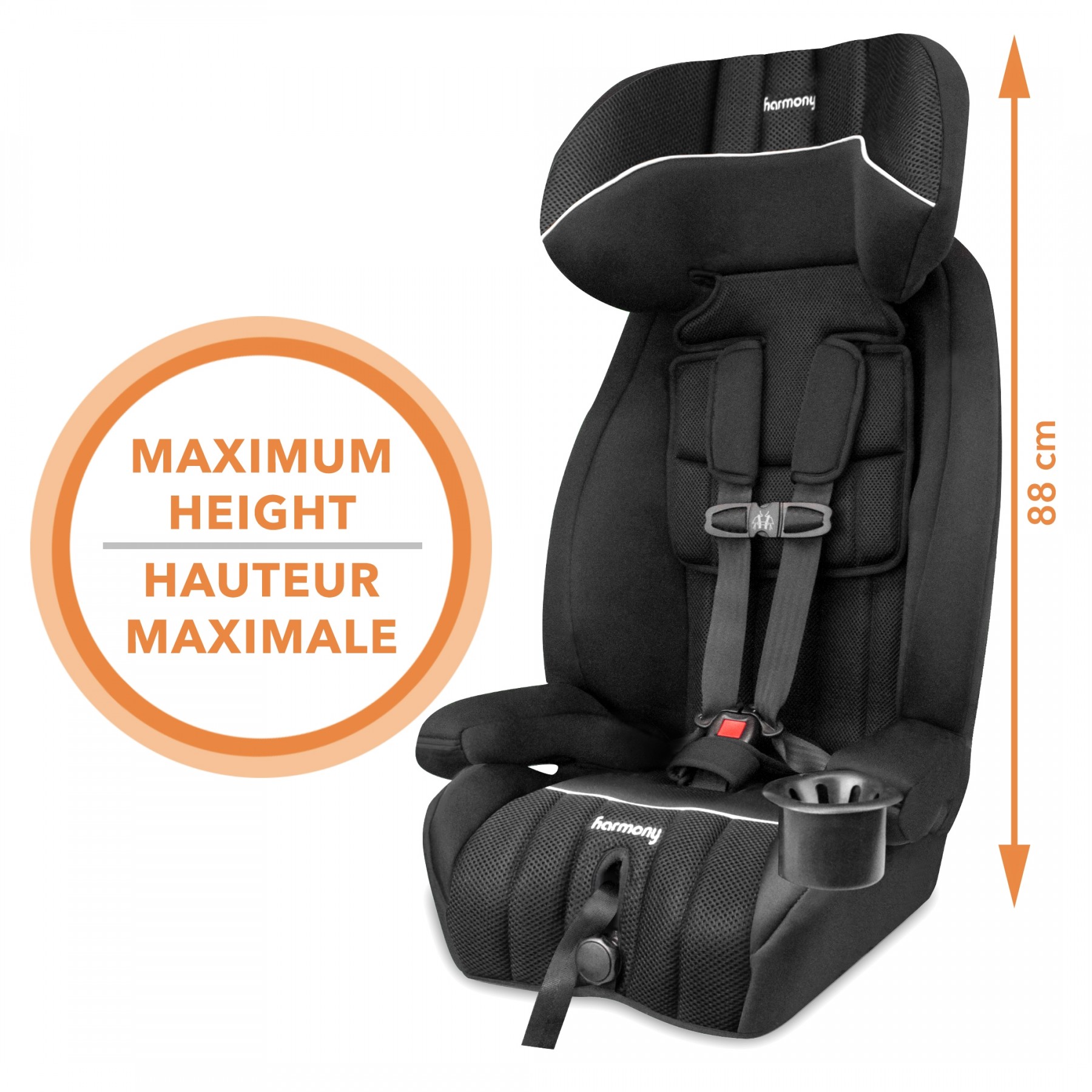 Defender 360° MAX 3-in-1 Combination Deluxe Car Seat - Midnight/White