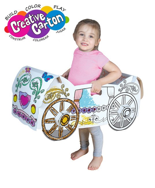 Color & Create Cardboard Princess Carriage