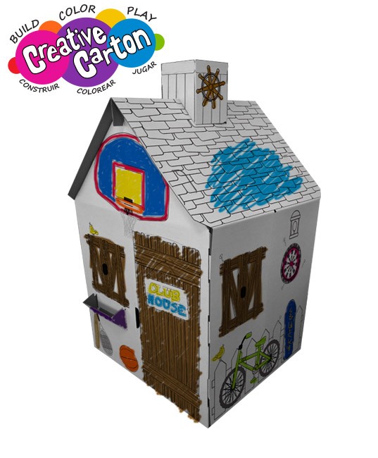 Color & Create Cardboard Clubhouse