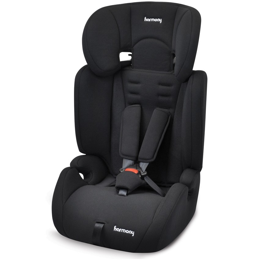 Venture Deluxe Harnessed Car Seat - Black with Grey Insert