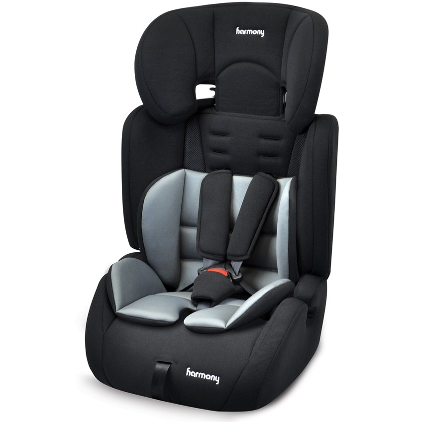 Venture Deluxe Harnessed Car Seat - Black with Grey Insert